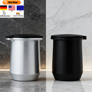 ถ้วยชงกาแฟอะลูมิเนียมหรูหราแบบกำหนดเองได้ พร้อมฝาปิดอย่างดีสำหรับถ้วยขนาดเล็ก ใช้สำหรับนมสดสำหรับกาแฟครอบครัว - Product Image 1