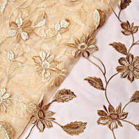 Tissu brodé SQ, tissu brodé perlé, tissu brodé en maille, tissu pour abaya, tissu fantaisie, fabrication de vêtements, commerce de gros