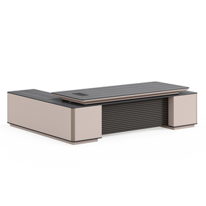 Văn phòng nội thất quản lý bàn humanized thiết kế sang trọng Điều hành CEO văn phòng bàn CEO bàn gỗ nhôm bàn văn phòng - Product Image 1