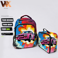 Ensemble de 2 sacs à dos en gros pour étudiants, sacs d'école pour filles, sacs à dos pour enfants et adultes, sacs pour ordinateur portable avec logo pour garçons et hommes