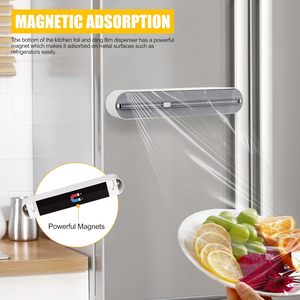 Modern Design Dual-Purpose Disposable Plastic Wrap Cutter Wall-Mounted for <b>Kitchen</b> Use Food Grade <b>Storage</b> <b>Boxes</b> Bins - Product Image 2