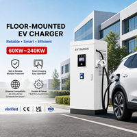 Station de recharge rapide électrique DC pour voitures électriques 80 kW, 120 kW, 180 kW, 240 kW avec lecteur de carte RFID et scanner de code QR, certifiée CE