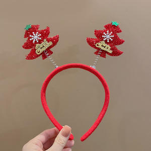 Accessoires de cheveux en plastique de dessin animé bon marché en gros, coiffure personnalisée pour adultes et enfants, décoration de fête de Noël - Product Image 5