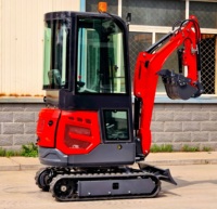 LIVRAISON GRATUITE Mini-excavatrice 1,5 tonne, 1 tonne, 2 tonnes, mini-pelle chinoise économique, petite machine d'excavation