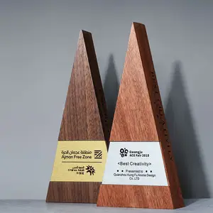 metal plate awards customized engraving logo wood palques