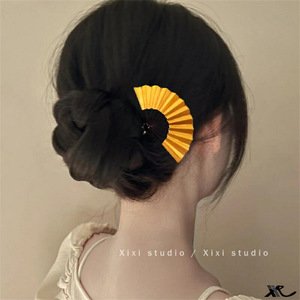 Classique chinois ventilateur cheveux bâton Hanfu accessoires pour femmes élégant en forme d'éventail épingle à cheveux décoration cheveux bijoux pour femmes - Product Image 1