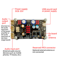 ZK-QCC BT 5.1 Carte de décodage sans perte LDAC Niveau de fièvre Décodeur d'antenne Amplificateur de puissance stéréo numérique Carte son