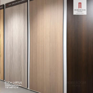 Dalles de pierre frittée 3000x1200mm, surface mate imitation bois Lyptus, pierre artificielle 6mm pour murs intérieurs et comptoirs - Product Image 1