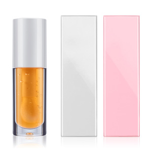 Brillo Labial Vegano al por Mayor, Tubo Redondo Transparente, Aplicador Grande, Aceite Labial Hidratante, Marca Privada - Product Image 6
