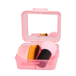 Ensemble d'éponges de maquillage 4-en-1 en forme de champignon, éponge cosmétique sans latex avec 55 #   Kit de pinceaux pour fond de teint - Product Image 3