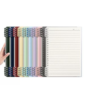 Carnet à spirale en plastique détachable personnalisé OEM, couleur macaron, couverture rigide, pages intérieures remplaçables, bloc-notes pour étudiants et bureau - Product Image 6