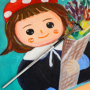 艺术24不同尺寸的画笔1画刀画笔亚克力水彩油画水粉画套装 - Product Image 6