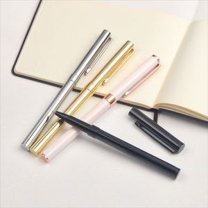 High End Slim Metal Roller Ballpoint <b>Pen</b> Rose Gold Promotion Logo Multi-<b>Colored</b> Ink Novelty <b>Pens</b> Custom Brand - Product Image 2