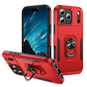 Coque de luxe bicolore antichoc pour <span class=keywords><strong>iPhone</strong></span> avec béquille intégrée pour <span class=keywords><strong>iPhone</strong></span> 16e – Résistante aux chutes - Product Image 1