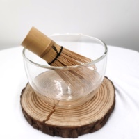 Emballage OEM, tasse à thé en verre transparent Matcha à double paroi en borosilicate transparent, tasse à thé en verre japonais