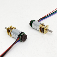 12mm Mini DC Dişli Motor Kodlayıcılı Düşük Gürültülü Yüksek Torklu Akıllı Robot Ev Aletleri Mini Otomasyon Ekipmanları için