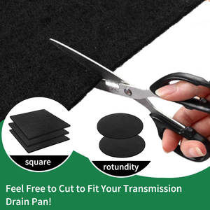 22 "מרובע ללא פלטת ו-15" עגול שמן מסנן עבור שינוי שמן מסנן שידור מחבת מסנן, שחור - Product Image 2