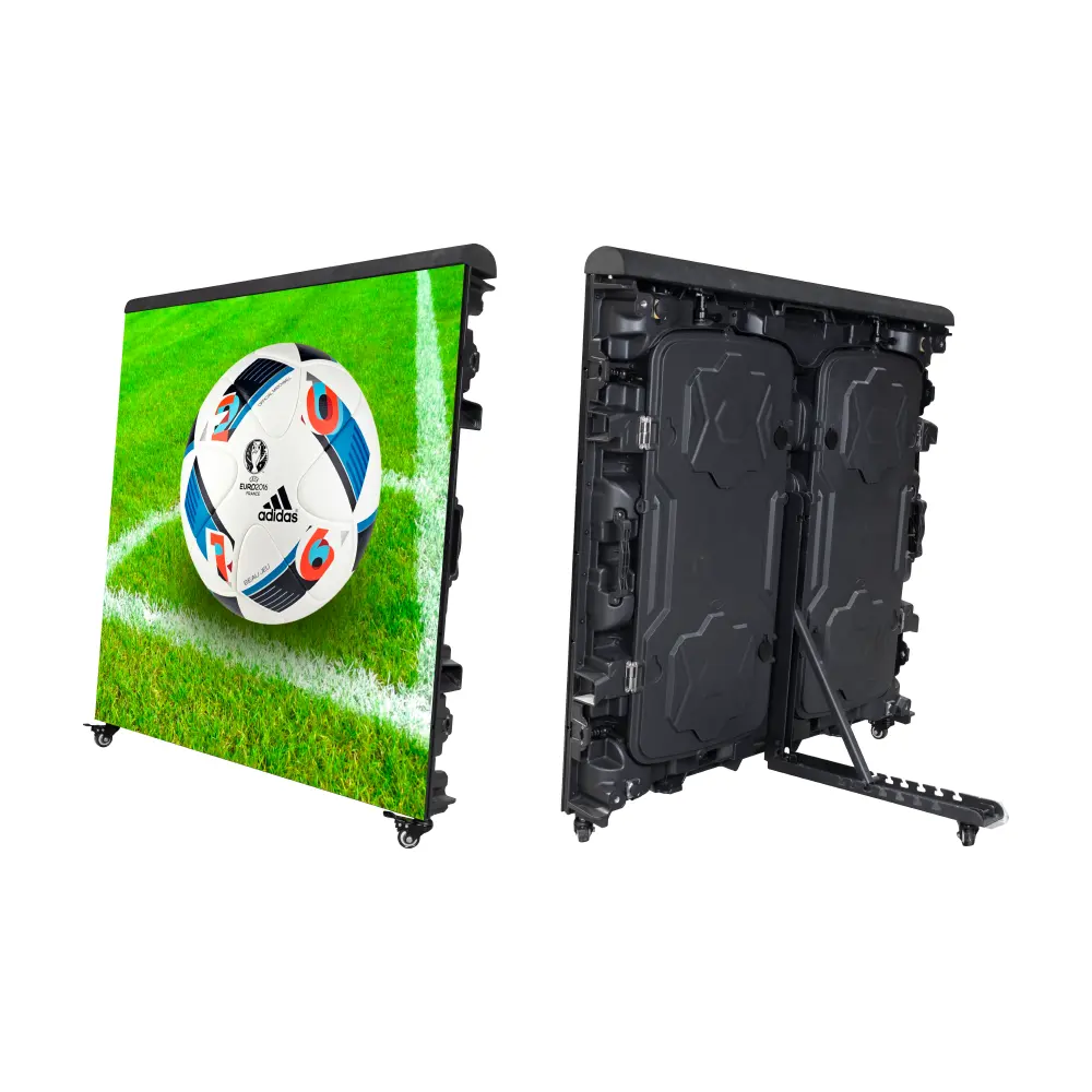 Spor mahkemesi futbol sahası için P10 mobil spor Led Video ekranı taşınabilir dijital tabela Stadium las Led De stadyum çevre