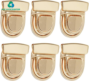 Mzhardware tuck khóa Clasp bắt ví ngón tay cái khóa Ví kim Loại clasp Ổ khóa cho DIY Craft ví túi da túi xách làm - Product Image 4