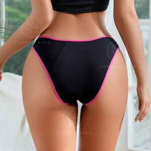 Culottes de Menstruation Féminines Anti-Fuites Allongées avec Boucle Latérale, Onde à Trois Couches - Product Image 1