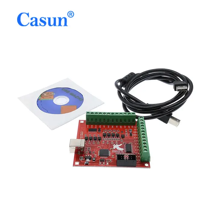 Casun Breakout BOARD CNC USB MACH3 100 KHz 4 แกน Interface DRIVER Motion Controller DRIVER BOARD สต็อกสำหรับ CNC ชุด