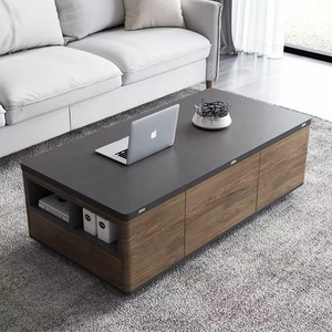 Cross-border multifunctional living room <b>folding</b> coffee <b>table</b>, wooden floor-standing storage <b>table</b>, high-value home tea <b>table</b> - Product Image 3