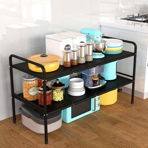 Réglable multifonctionnel en acier inoxydable étagère organisateur support évier égouttoir pour cuisine support télescopique dans l'évier - Product Image 2