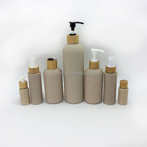 Kostenlose Proben umwelt freundlicher Siebdruck biologisch abbaubare Stroh weizen Luxus Toner Creme Lotion Shampooing flaschen - Product Image 5