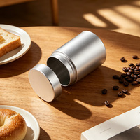Boîte de rangement pour matcha en acier inoxydable de qualité supérieure, directement de l'usine, avec couvercle fileté et emballage personnalisé