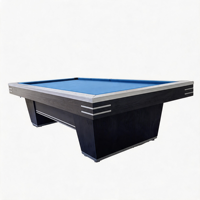 Table de billard 9/10 pieds pour divertissement à domicile, tissu résistant à l'usure, montage facile, table de jeu d'intérieur pour loisirs familiaux