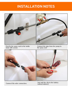 Seesa – pulvérisateur pour tracteur, réservoir de <span class=keywords><strong>100L</strong></span>, flèche de 1.5M, alimenté par batterie rechargeable, pour tracteur agricole - Product Image 6