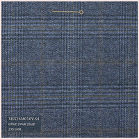 Tissu tissé TRW ingénieux pour costumes pour hommes Laine de rayonne douce/mélange de polyester Motif teint Type de fil peigné