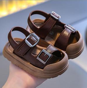 Mode estivale Chaussures plates pour enfants Sandales antidérapantes pour bébés Sandales plates pour tout-petits garçons et filles Sandales à semelle intérieure souple - Product Image 3