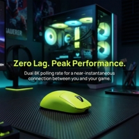 MCHOSE A7 V2 Mouse Gaming Nirkabel Ultra untuk E-sports Gaming, Sensor PAW3950 TI, Tri-Mode, Ultra-Ringan 59g, untuk Gamer PC