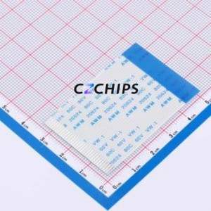 FFC-1.0-32P-50mm-B FFC Cable (Flexible Flat Cable) P=1mm Connector 32P 1mm 0.3mm Reverse - Product Image 1