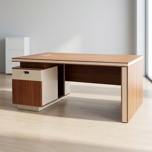 Bureau d'ordinateur moderne pour secrétaire, table de travail de luxe pour PDG, poste de direction, mobilier de direction, personnalisation en usine - Product Image 2