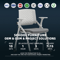 Chaise de bureau ergonomique minimaliste moderne avec soutien lombaire, siège réglable en hauteur, dossier en maille rotatif, pieds en acier, design pliable