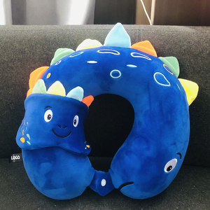 Wholesale Cartoon <strong>U</strong>-Shaped Neck <strong>Pillow</strong> Memory Foam <strong>Lovely</strong> Plush Travel <strong>Pillow</strong> Portable for Office Use Knitted Technics - Product Image 2