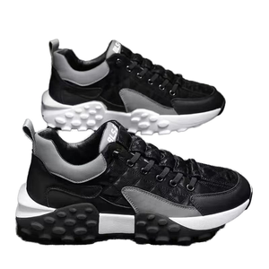 Hongyan, zapatos informales ligeros para hombre, cuero antideslizante para verano, otoño, invierno, tendencia de moda, zapatos para caminar al aire libre - Product Image 3