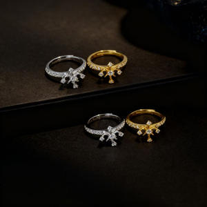 Base para Anillo de Plata S925 con Perlas DIY 10761, Base de Joyería de Plata Moderna con Baño de Oro de 18K, para Perlas Redondas de 11-13mm - Product Image 4