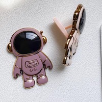 Galvanoplastie dessin animé astronaute support pour téléphone portable béquille pour téléphone portable support pour téléphone portable
