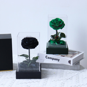 Rosa Eterna Angel, Flor Púrpura Real para Navidad, Año Nuevo Chino y Acción de Gracias, Presentada en una Cubierta de Cristal - Product Image 6