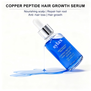 Suero para el Crecimiento del Cabello con Logotipo Personalizado, Orgánico, Previene la Caída del Cabello, 5% Ahk-Cu, Péptido de Cobre Ghk-cu, Biotina, Sylax 30 ml - Product Image 2
