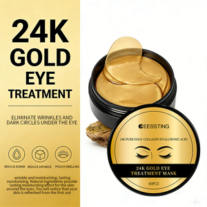 Patchs pour les yeux à l'or 24 carats, hydratants longue durée, éclaircissants pour les cernes et anti-rides, marque privée - Product Image 3
