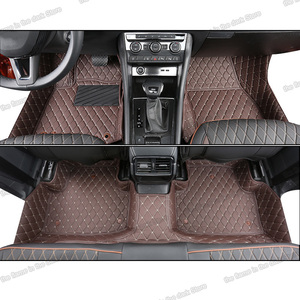 Tappetino auto in pelle <span class=keywords><strong>per</strong></span> <span class=keywords><strong>skoda</strong></span> <span class=keywords><strong>karoq</strong></span> 2017 2018 2019 2020 2021 <span class=keywords><strong>accessori</strong></span> tappeto tappeto piede sportline interni - Product Image 2