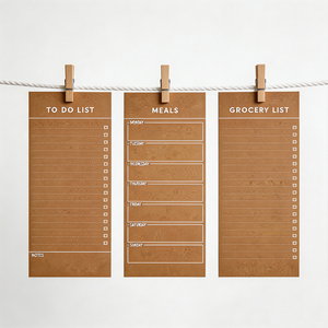 SHENG KANG PACKAGING Memo Pads Recyclable To Do Meals Grocery List Notepads Customized Brown Paper Style - Product Image 6