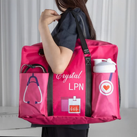 Impression personnalisée de logo Sac fourre-tout à impression médicale populaire Sacs de travail en soins infirmiers médecins écologiques portables