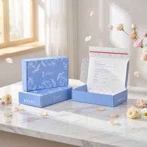 การปรับแต่งกล่องบรรจุภัณฑ์พร้อมแถบฉีกเปิดช่วยให้สามารถปรับแต่งโลโก้ กล่องสำหรับจัดส่ง และกล่องย่อยสลายได้สำหรับเสื้อผ้า - Product Image 1