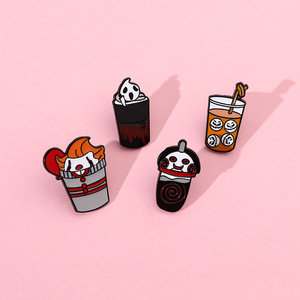 Nuevo Broche de Halloween: Pin Creativo de <span class=keywords><strong>Película</strong></span> de Terror Europea y Americana con Diseño de Payaso Goteando Aceite (Scream <span class=keywords><strong>Saw</strong></span>) - Product Image 1