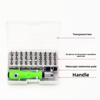 Ensemble de tournevis de précision 32 pièces 8032, kit d'outils manuels multifonctionnels magnétiques pour la réparation de téléphones, d'ordinateurs et d'électronique